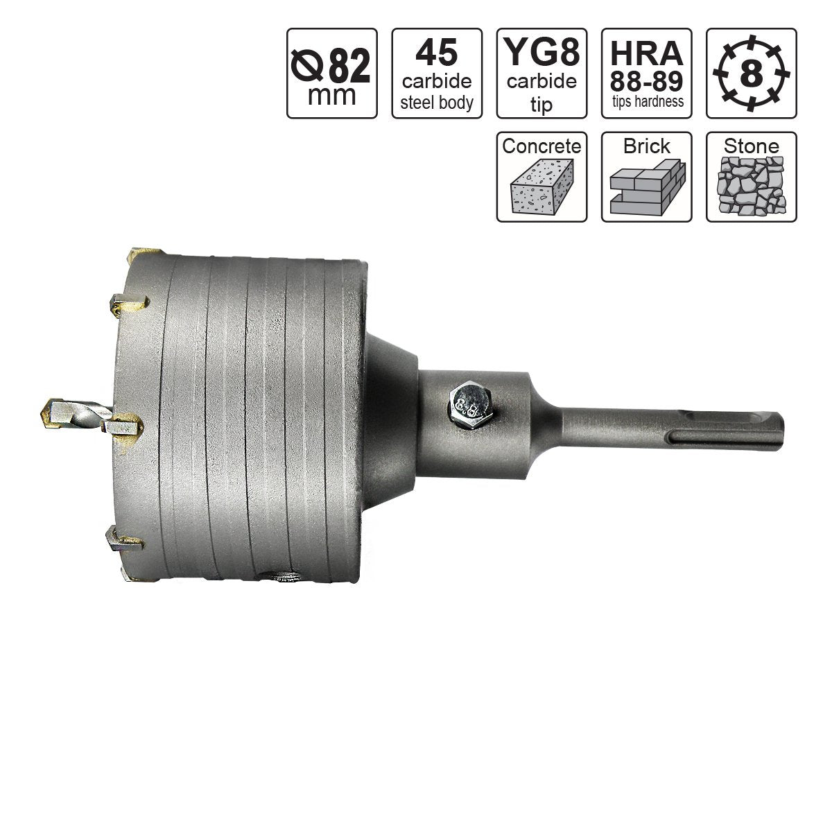 Diamond Core Drill  Heavy Duty Concrete and Masonry Drilling Tool for Professionals