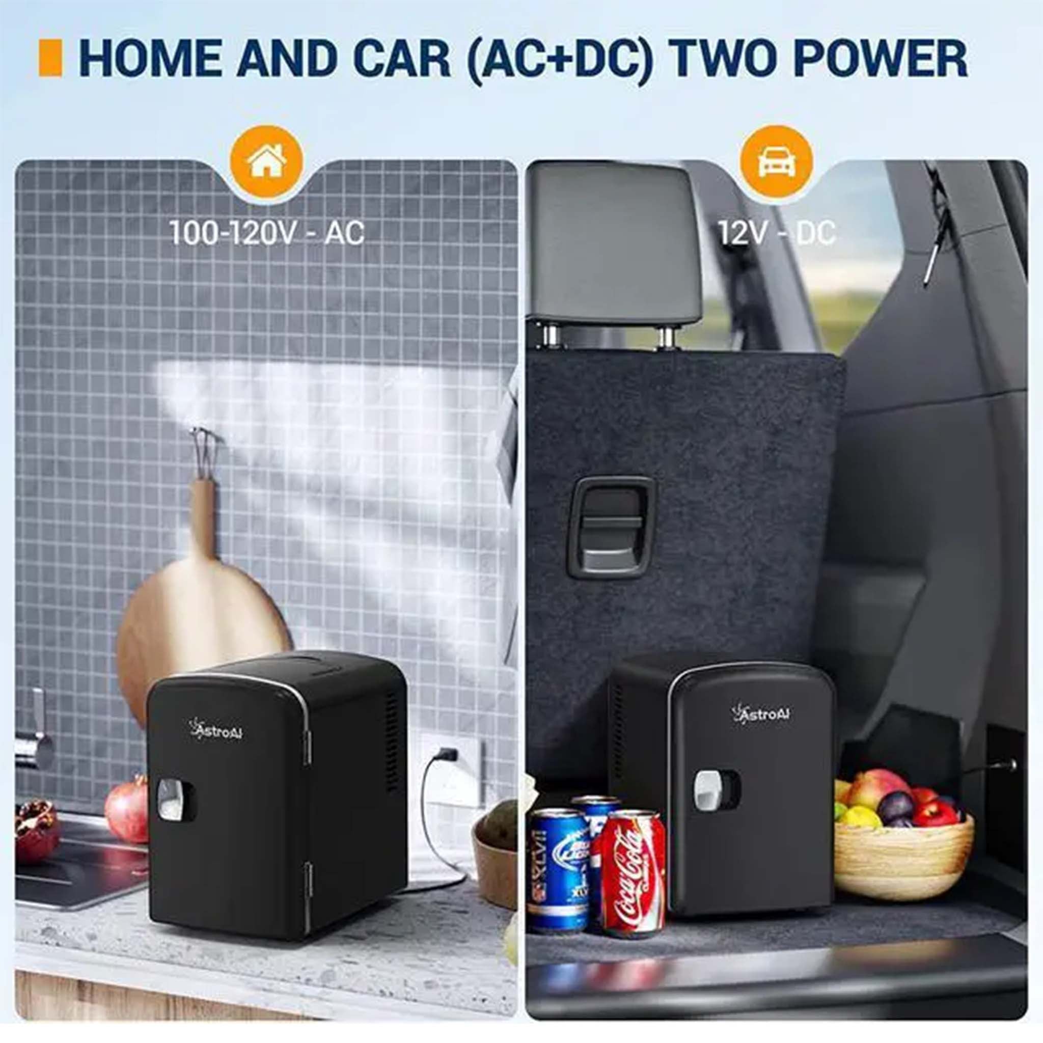 Portable Mini Refrigerator  Compact Cooler and Warmer for Home Office and Travel
