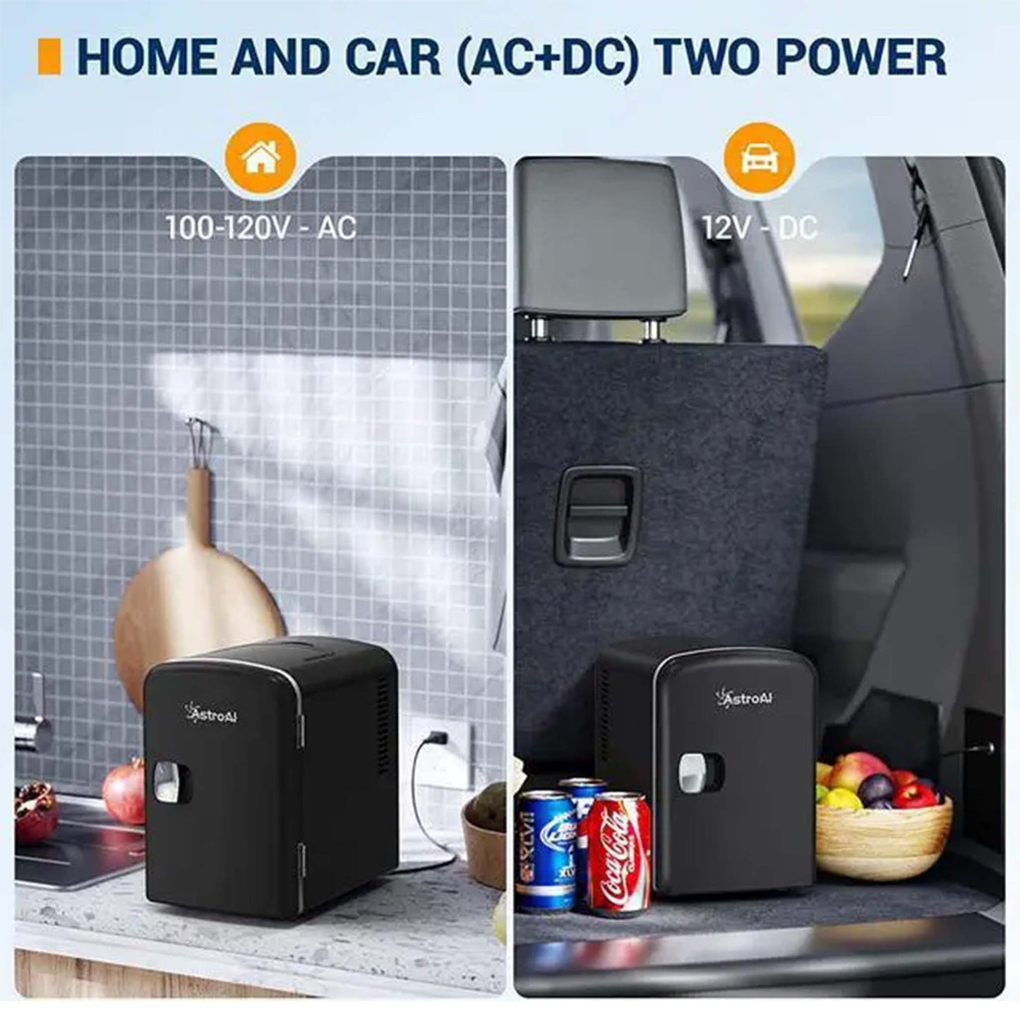 Portable Mini Refrigerator  Compact Cooler and Warmer for Home Office and Travel