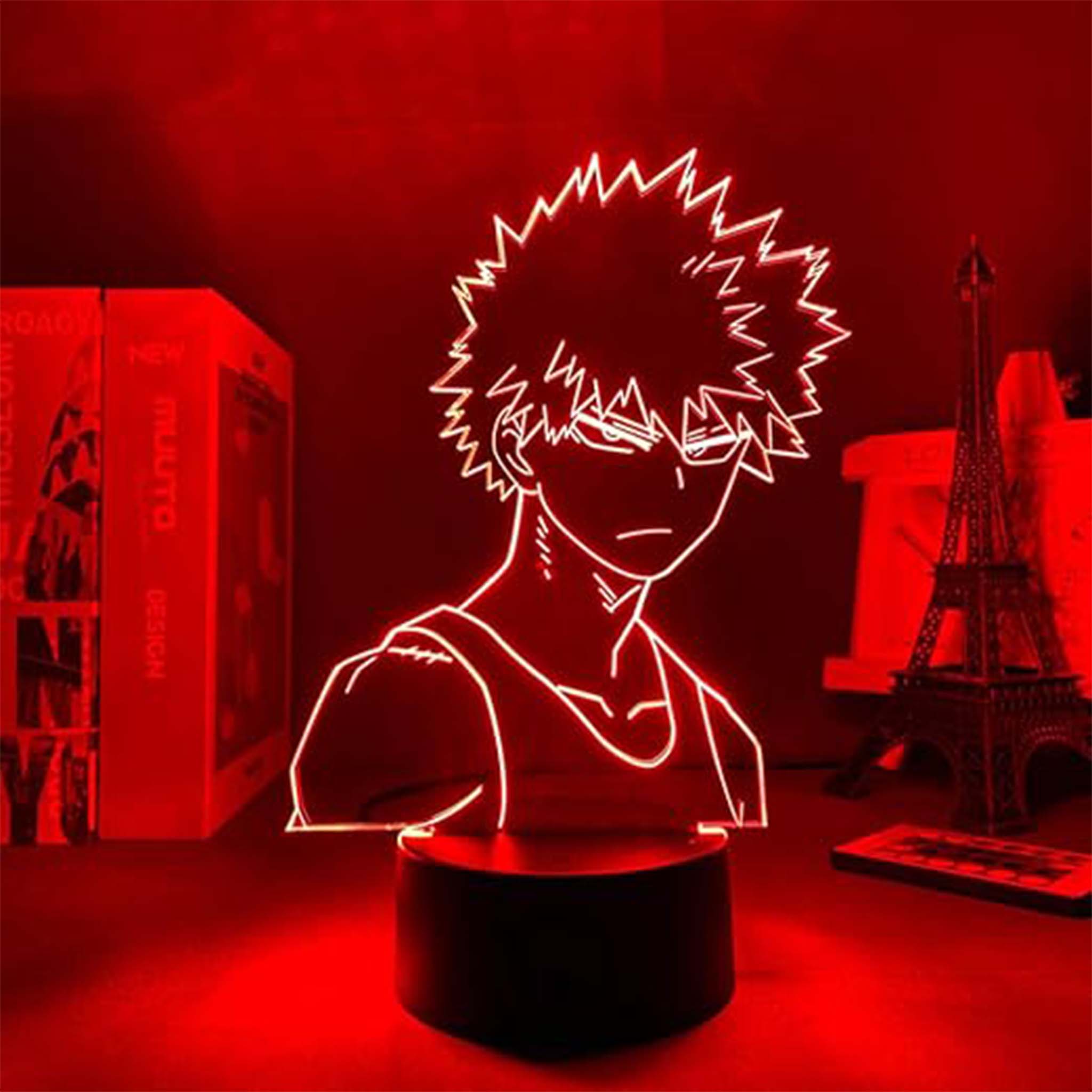 Creative 3D Visualization Lamp – Kurosaki Ichigo Anime LED Night Light for Home & Gifts