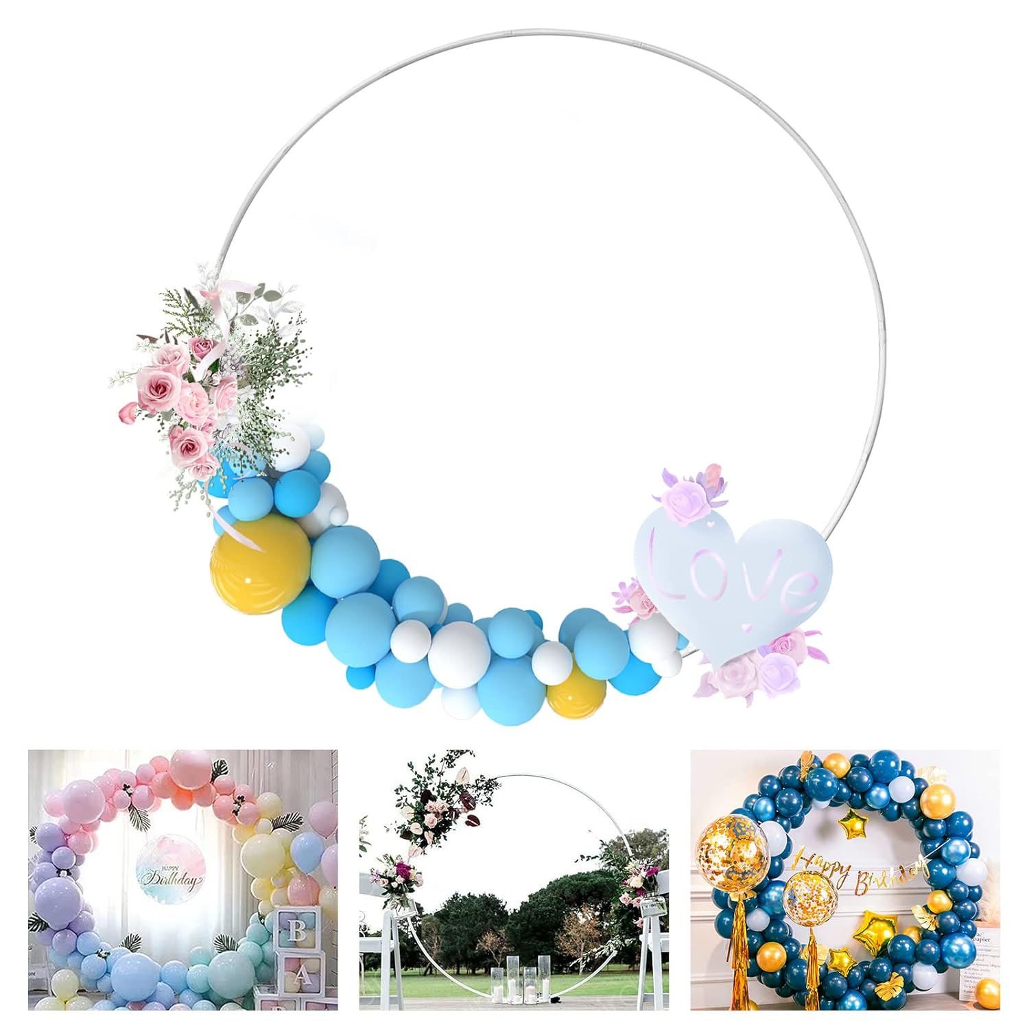 Round Column Balloon Arch