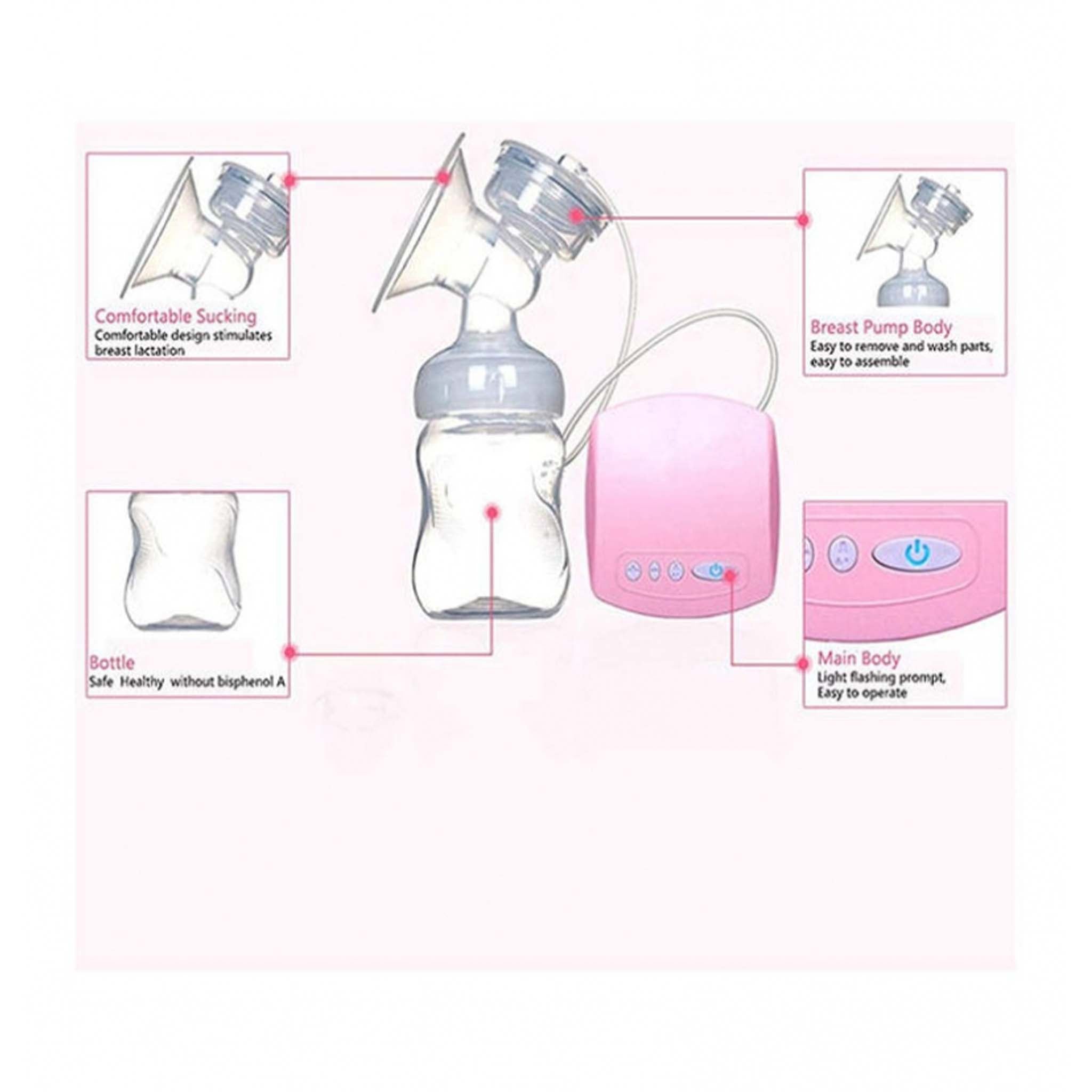 Electric Breast Pump  Portable Rechargeable Breastfeeding Pump with Adjustable Suction