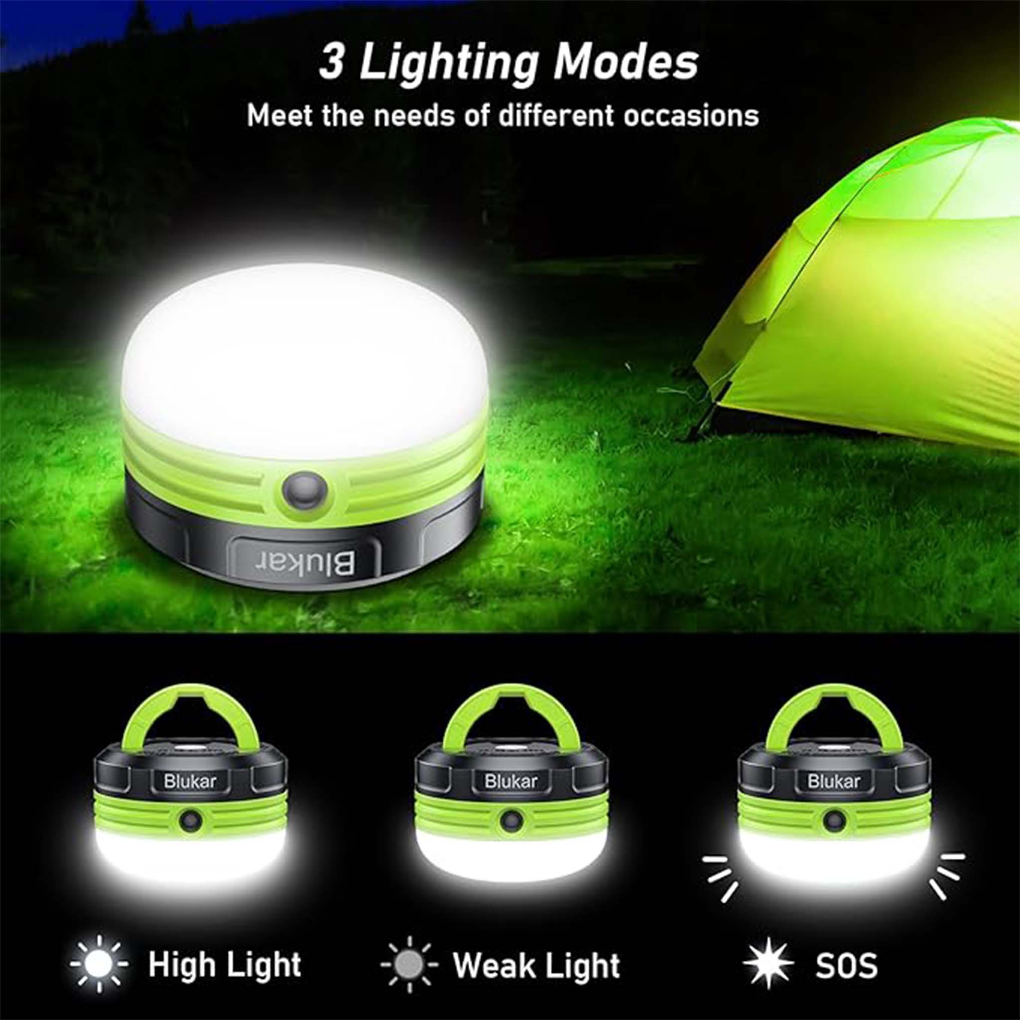 Camping Lantern  Portable LED Light for Outdoor Hiking and Emergency Use
