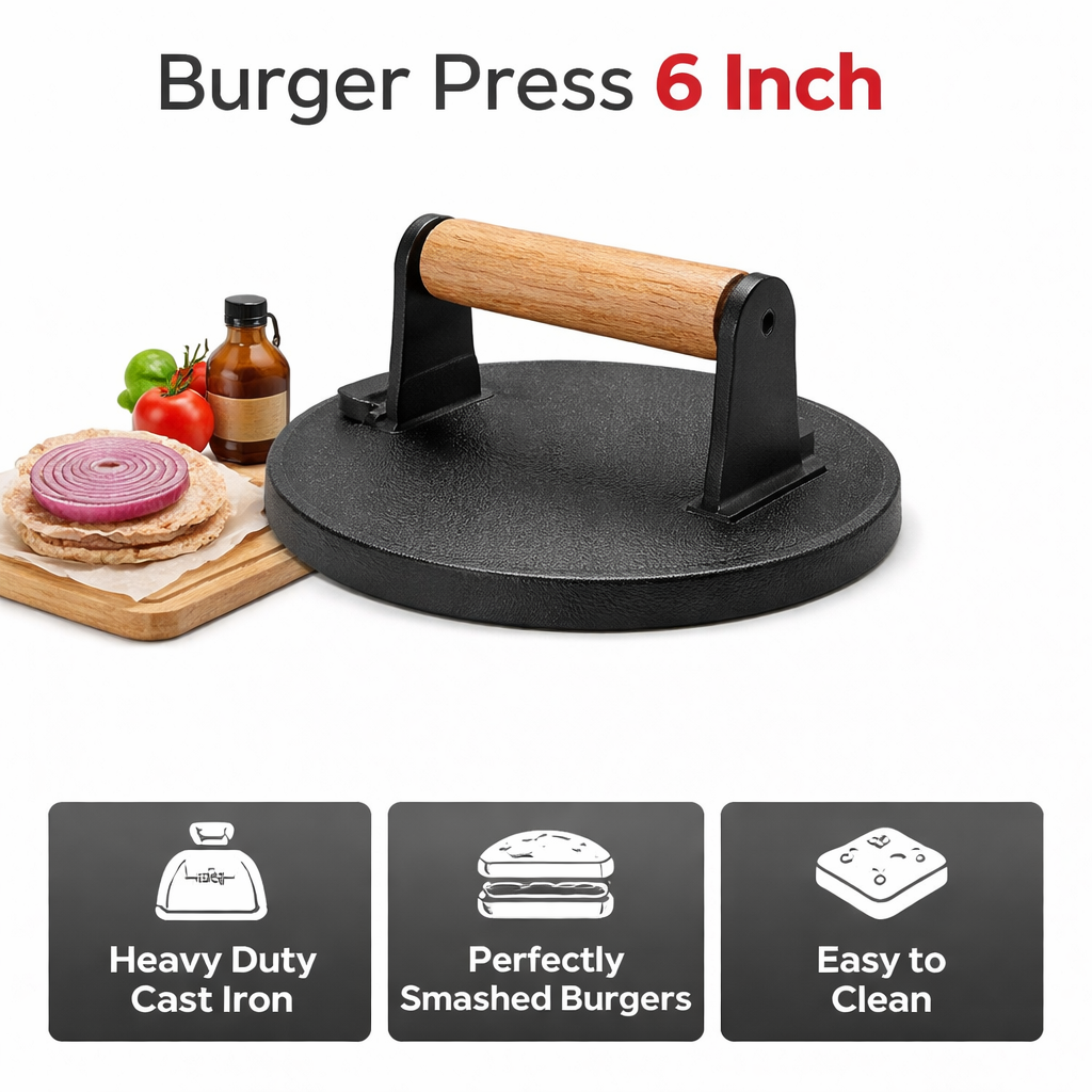 Burger Press 6 Inch