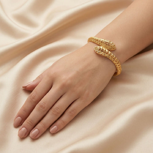 Leaf Cuff Bangle