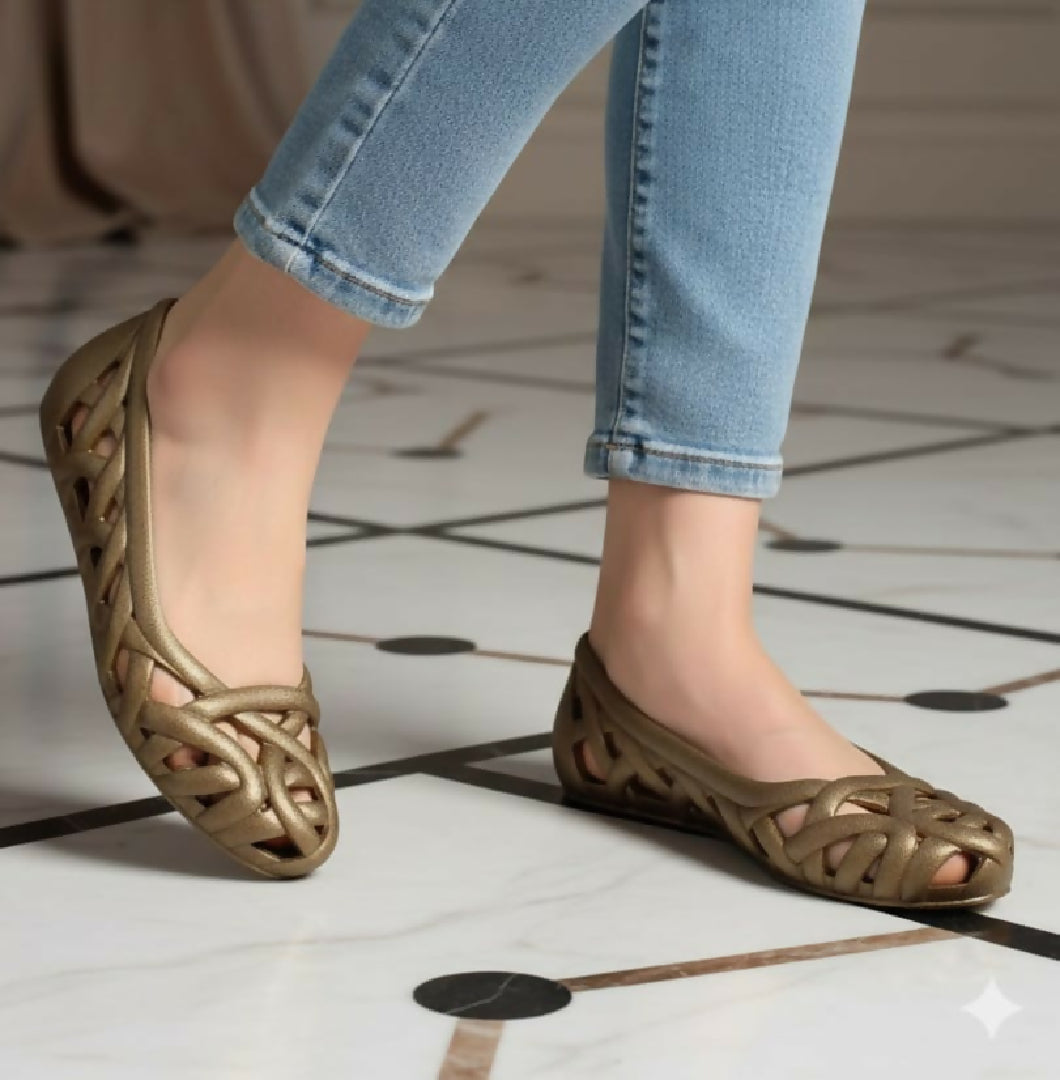 Rubber soft pretty petal dream flats for girls - Breathable lightweight and durable shoes for women