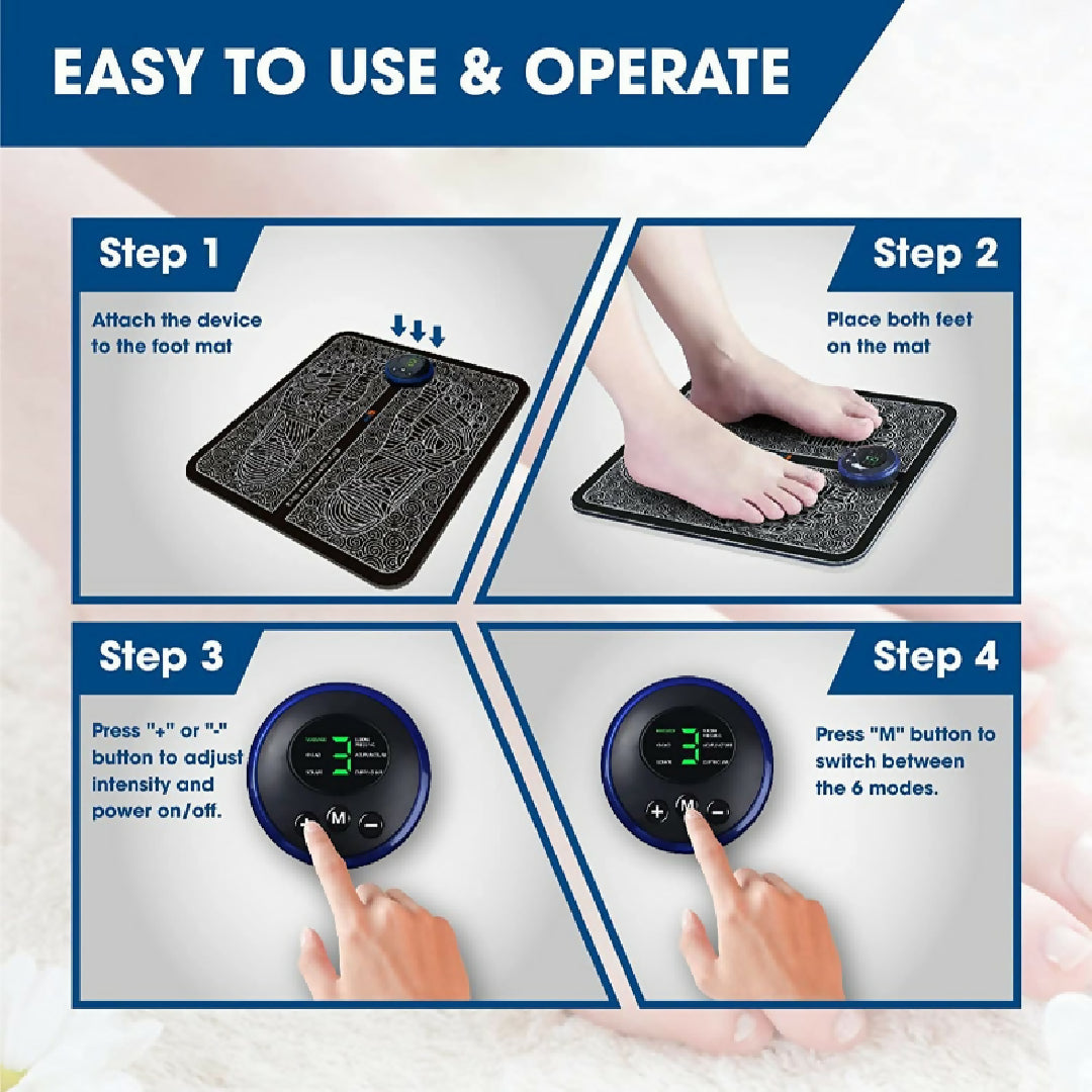 Electrical Muscle Stimulation Portable Foot Massager MA 860