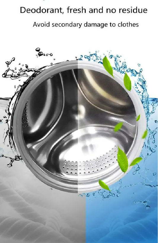 12 Pcs Washing machine detergent cleaner deep cleaning tablets for front loader top load washer clean laundry tub seal