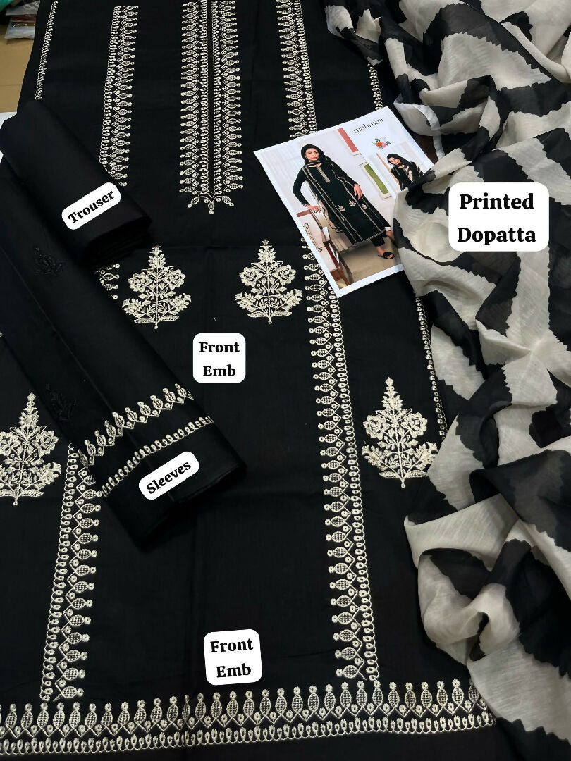 Embroidery Dhanak cross stich 3PC - D-3287