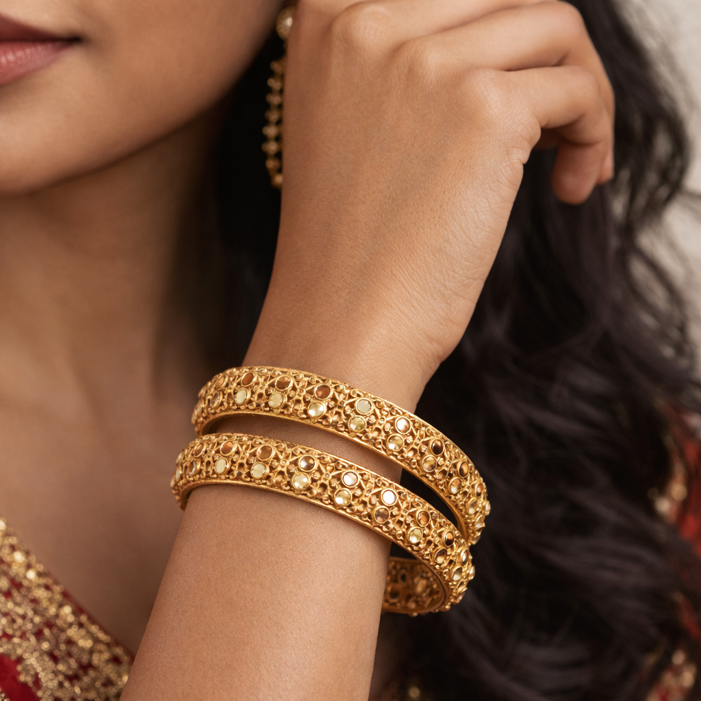 Jarao Gold Plated Bangles