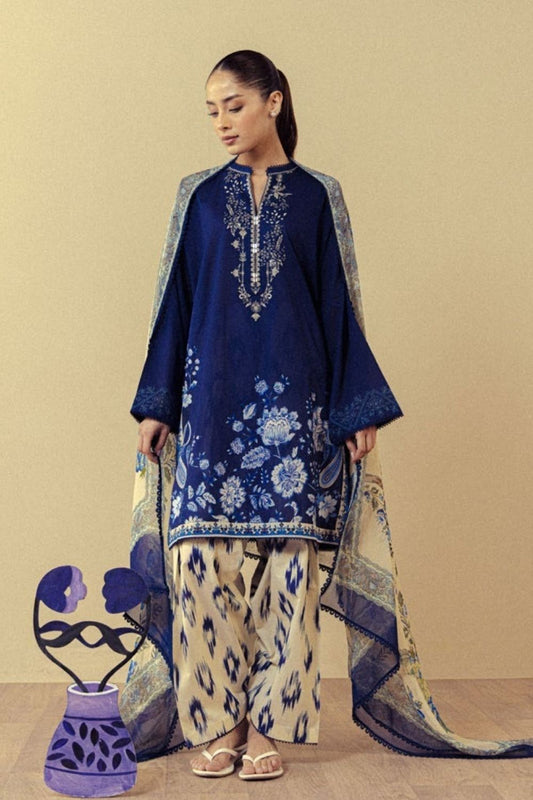 Zara Shahjahan 3 Pc Unstitched  Printed Lawn Suit Cassia-10A