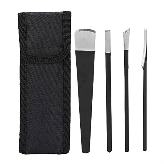 Pedicure Knife Set 4 Pieces Stainless Steel