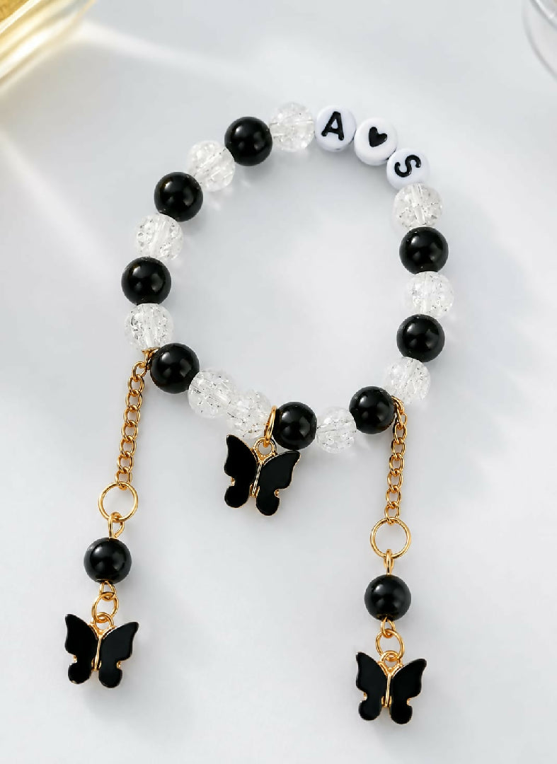 Personalized Custom Name Beaded Bracelet for Women Handmade Letter Bead Bracelet Unique Gift for Mom Sister Wife Best Friend