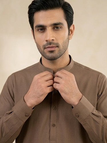 Elegant Brown Shalwar Suit OS-1026