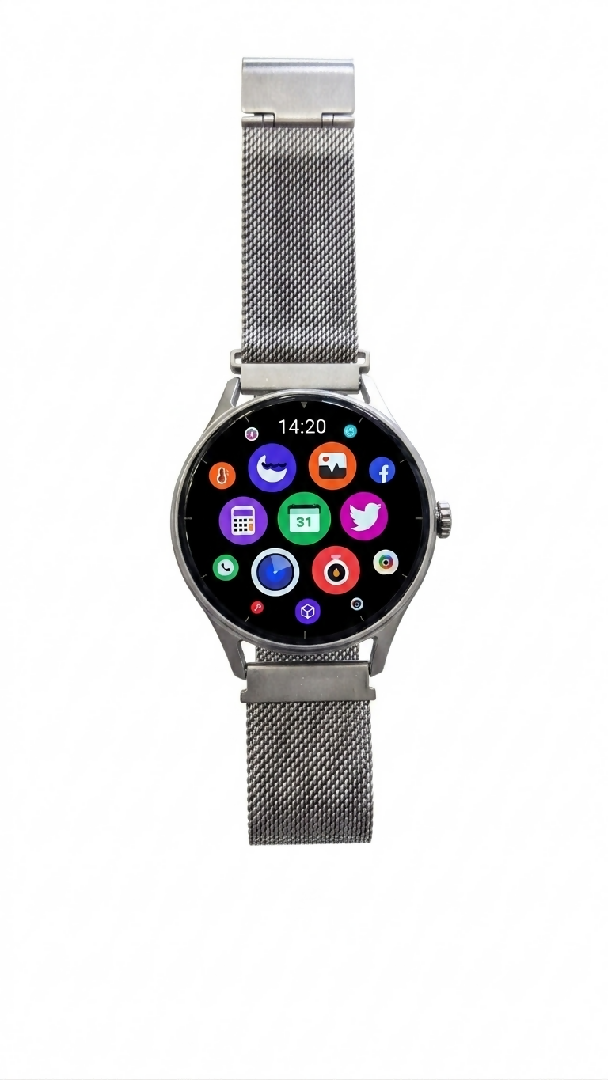 V19 Pro Round Smart Watch with Bluetooth Calling And Fitness Tracker HD Display Call Features