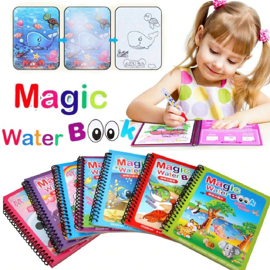 Magic Water Book Painting Drawing Coloring Board Book Doodle Magic Water Pen random book