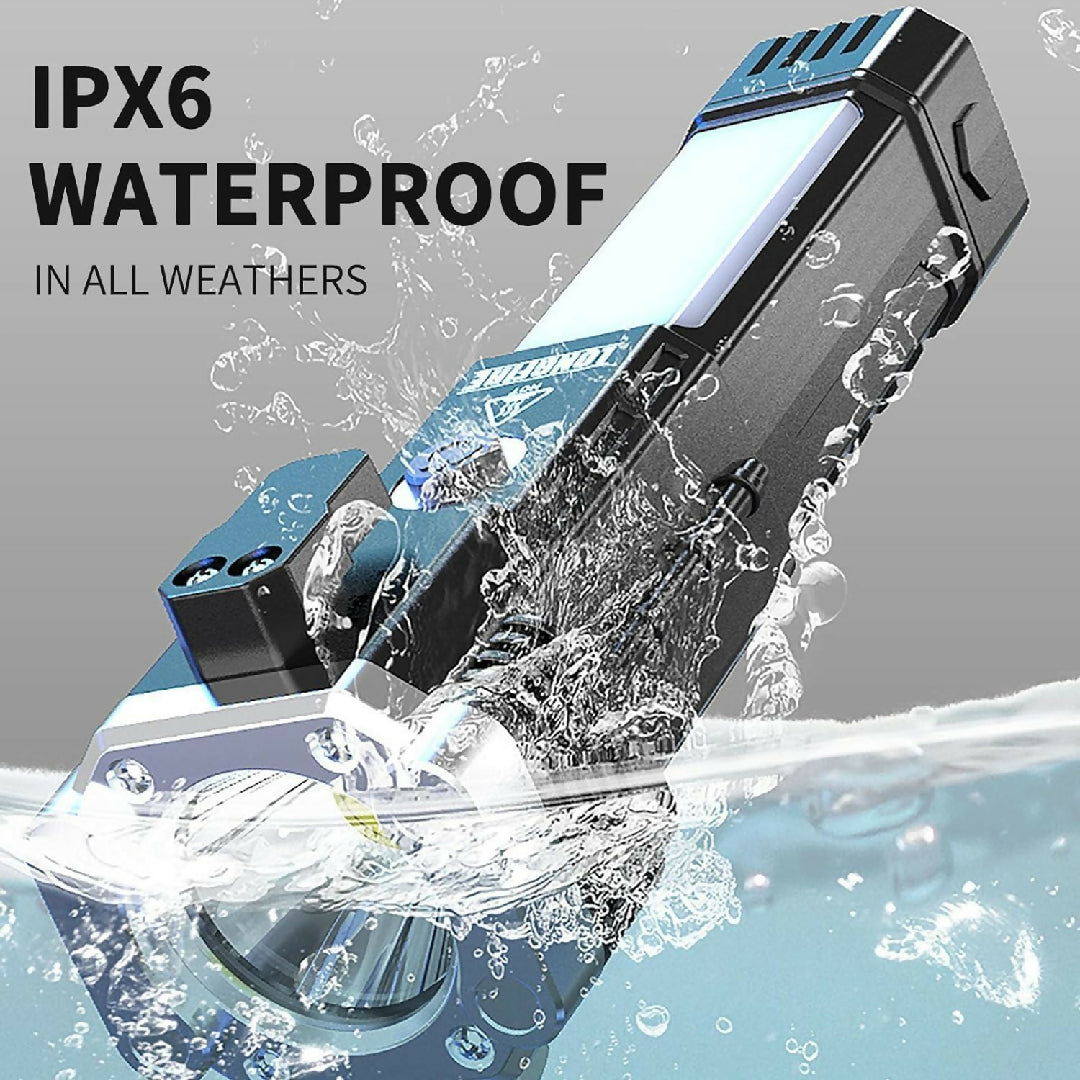 Versatile High Power Led Flashlight Focus Light Power Bank and Window Hammer