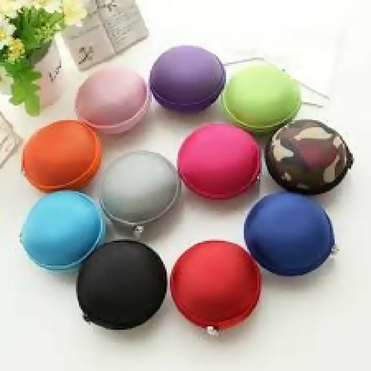 Zipper Fabric Storage Hand Carrying Case For Earphones Handsfree