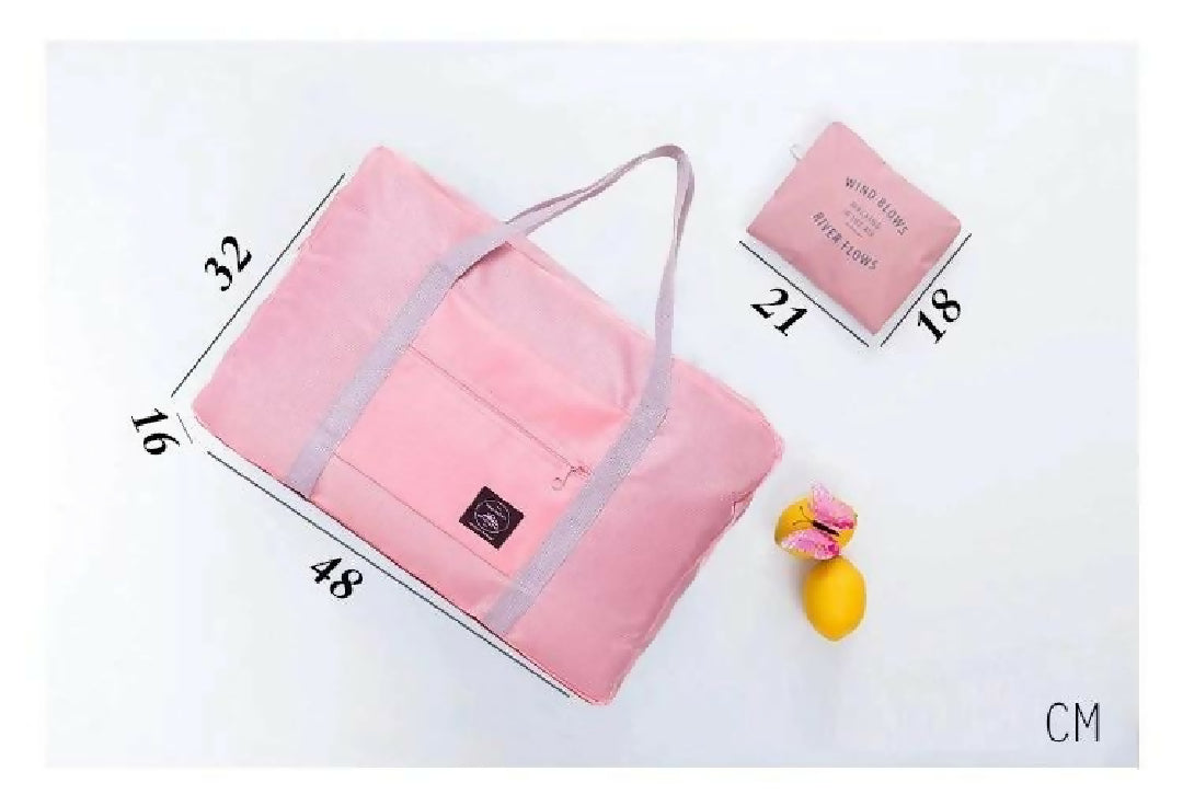 Multipurpose Foldable Travel Luggage Carry On Shoulder Duffle Bag Lightweight - Random Color