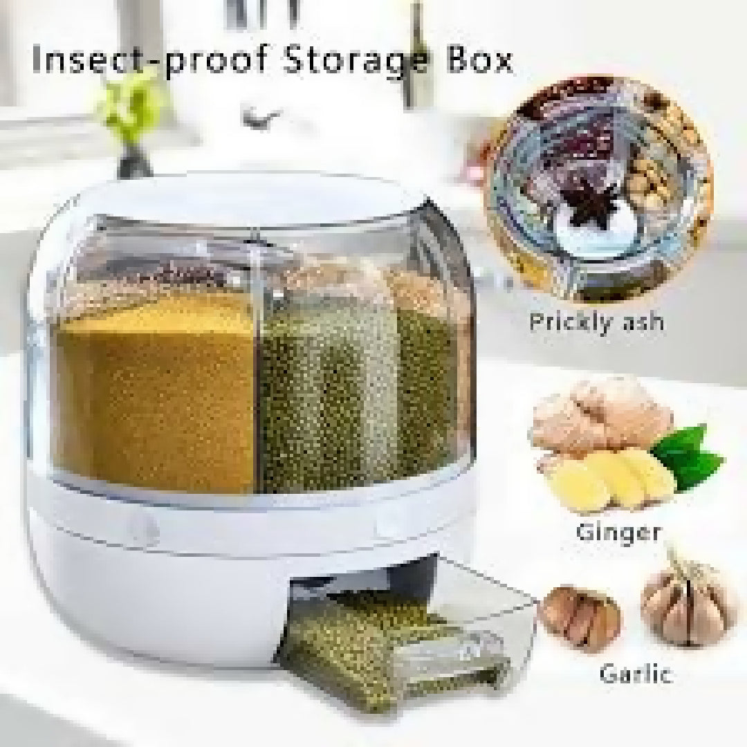 5kg Revolving 6in1 Cereal Dispenser In Stock Best Product For Kitchen Masalas