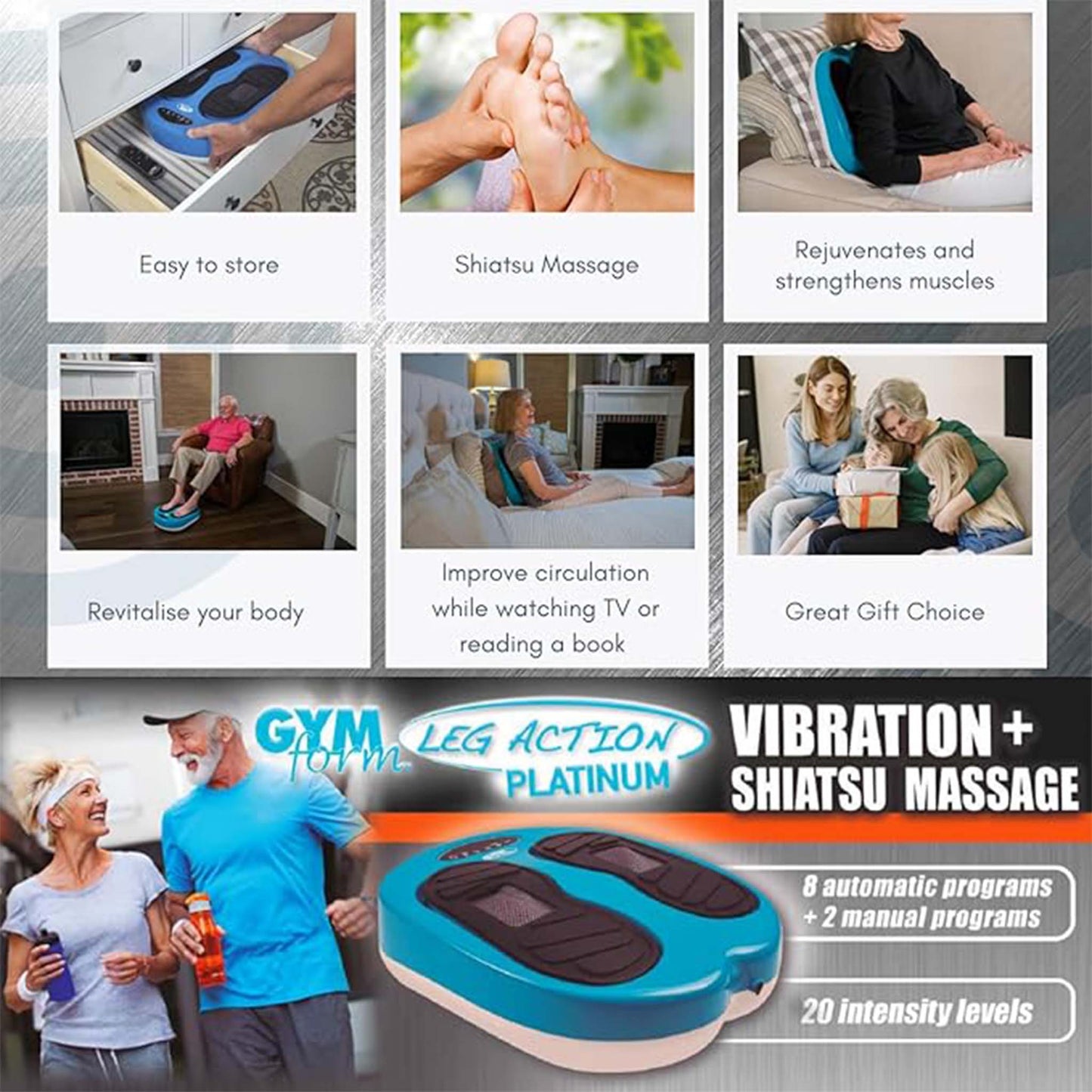 Vibrator + Shiatsu Massager  For Body Relaxation