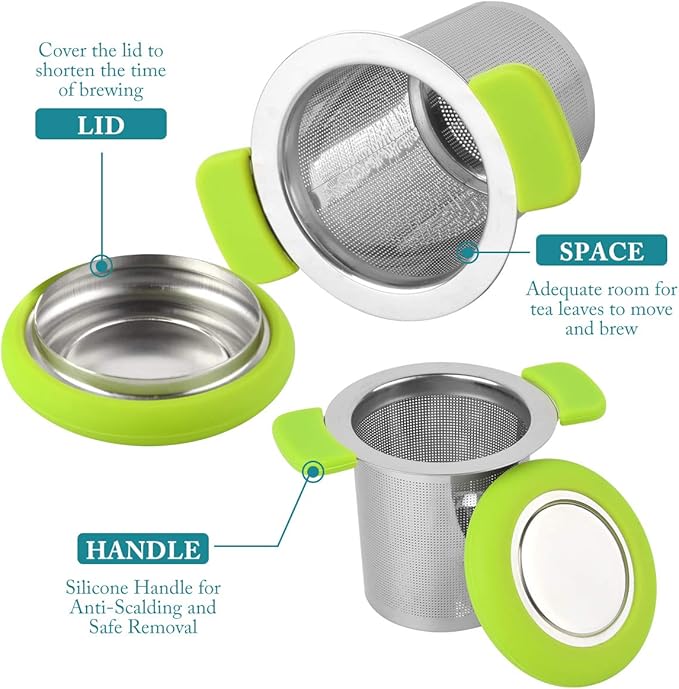 HELPING Creative Tea Infuser  Reusable Loose Leaf Tea Strainer for Cups and Mugs
