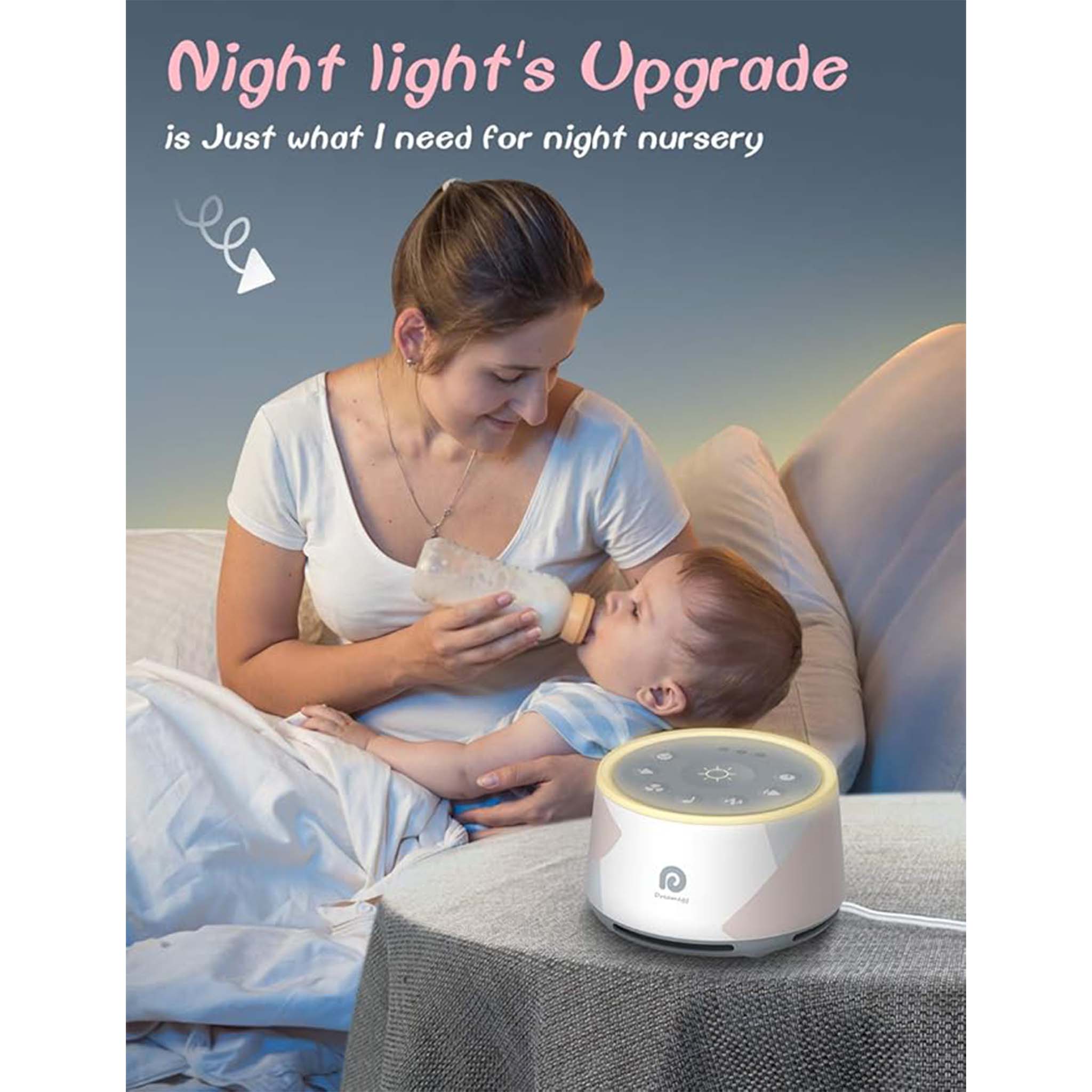 White Noise Machine  Sleep Sound Therapy Device with Relaxing Nature Sounds