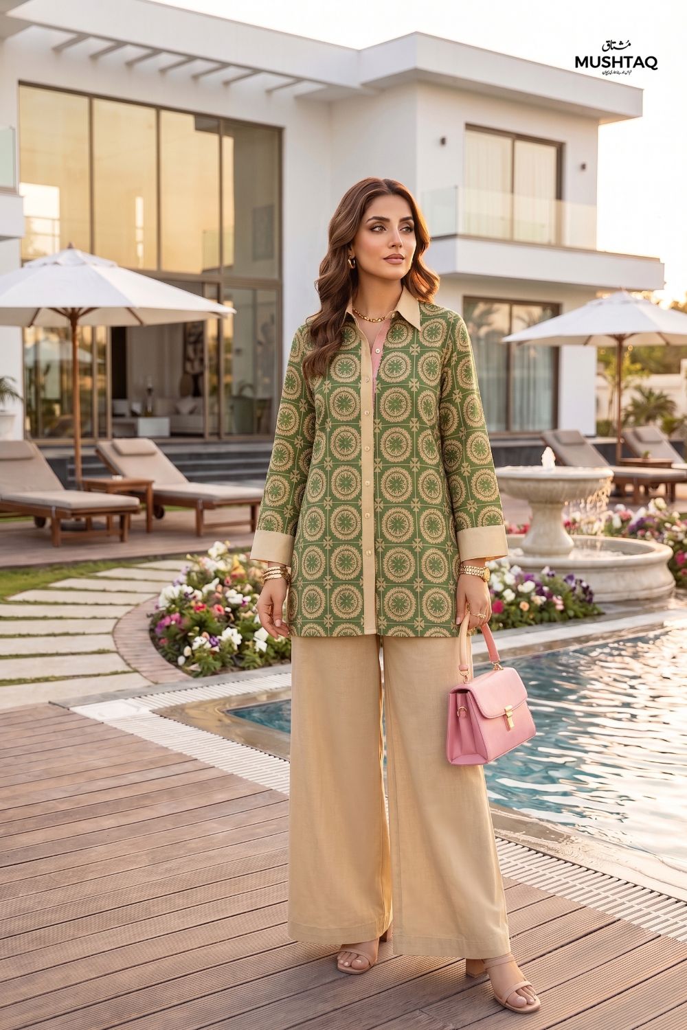 2Pcs Unstitched Printed Reet Lawn Collection Desgin - 2