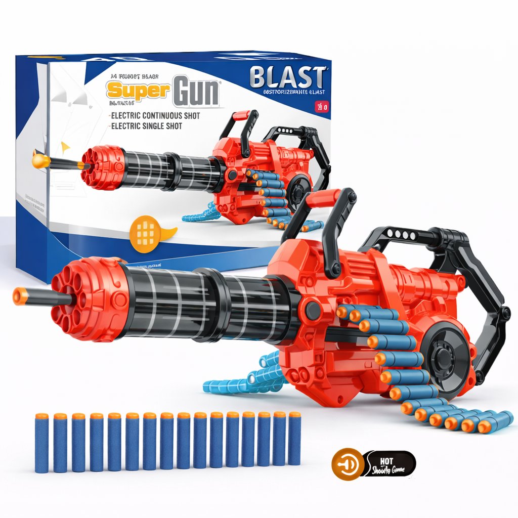 Kids Soft Bullet Super Gun Toy