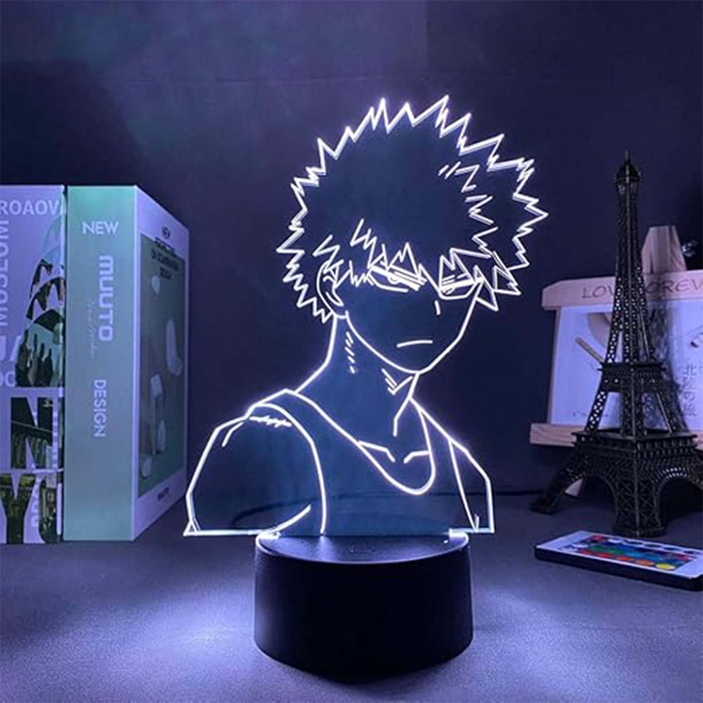 Creative 3D Visualization Lamp – Kurosaki Ichigo Anime LED Night Light for Home & Gifts