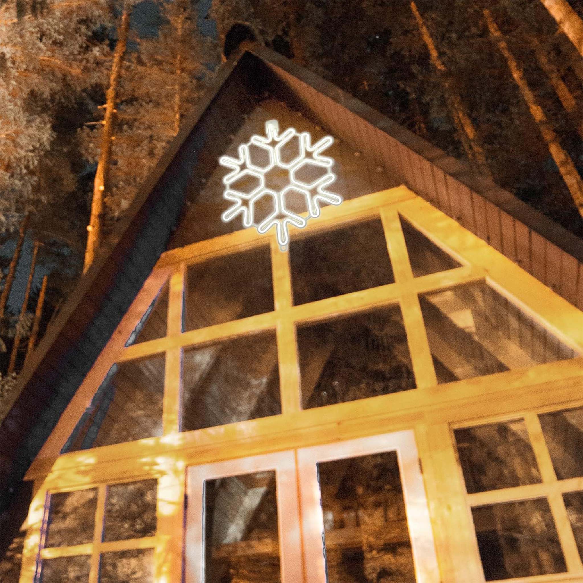 Snow Neon Lamp  Decorative LED Night Light for Home Parties and Festive Decor