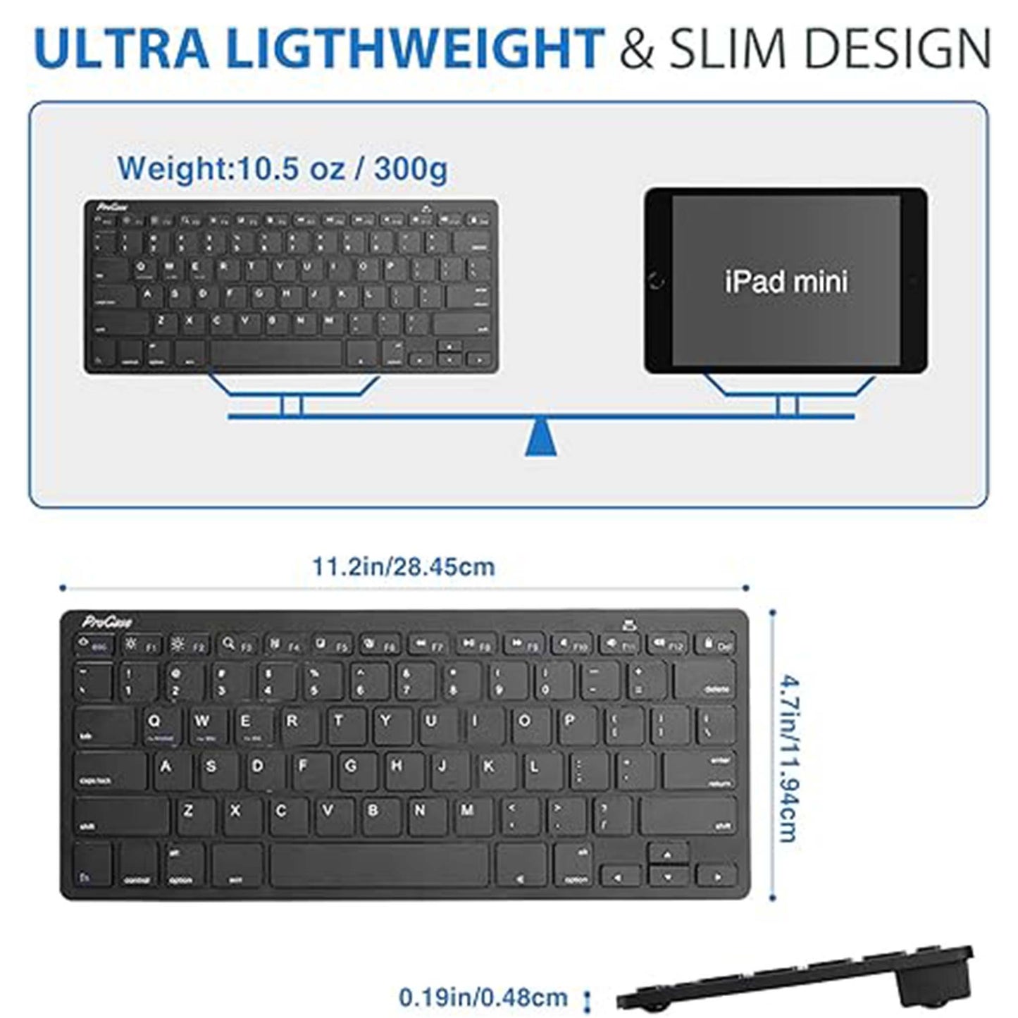 ProCase Wireless Mini Keyboard