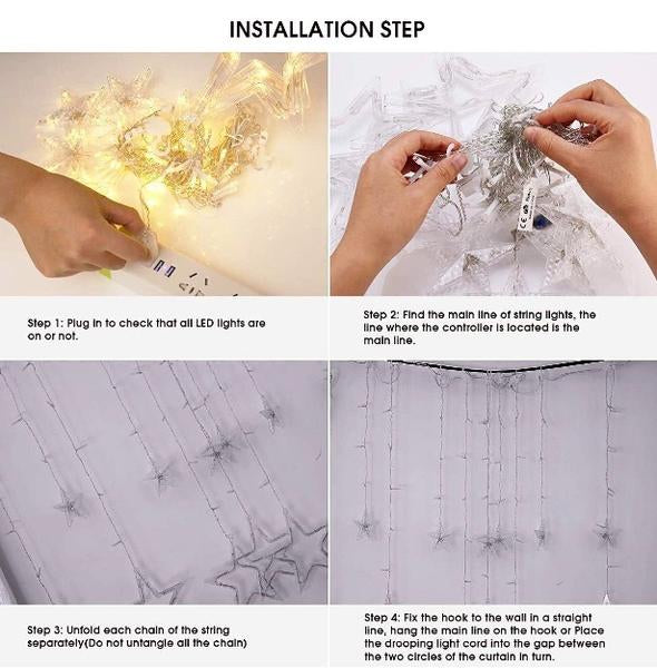 Star String Lights  Decorative LED Fairy Lights for Home Parties and Events