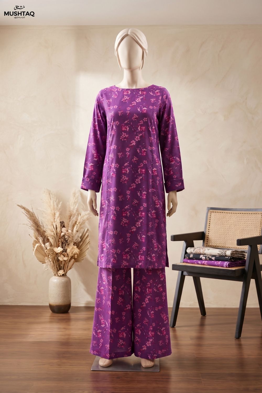 Mushtaq Gulnaar Collection 2Pcs Printed Lawn Desgin - 4