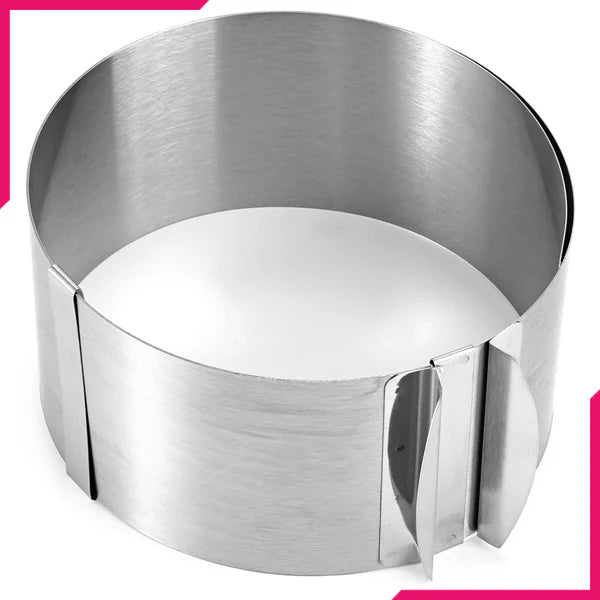 Cake Ring  Adjustable Stainless Steel Baking Mold for Cakes and Desserts