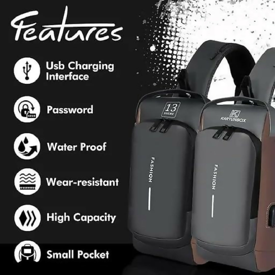 Chest Bag Multifunction Crossbody Sport Running Travel Sling Pack Anti theft USB Charge Shoulder Messenger Pack Luxury Brand Men