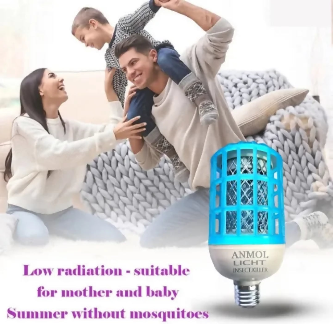 Original AND Best Quality Anmol Light insect Killer Bulb Attracts- Mosquito with Blue LED Light Bulb OR Anti Mosquito Light Killer Device Electric mosquito killer Lamp AND Isect killer Bulb
