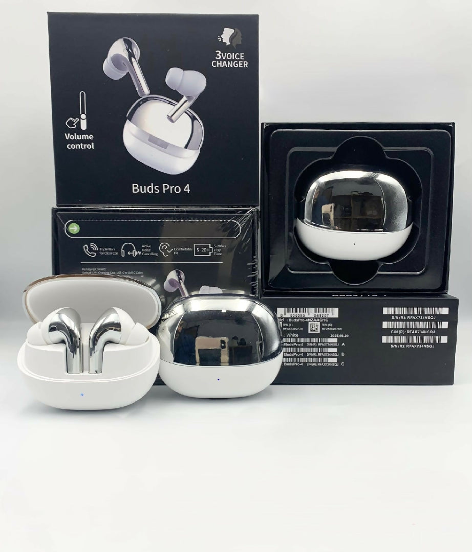 Buds 4 Pro Wireless Earbuds Bluetooth 5 Type C ENC Deep Bass Touch Control