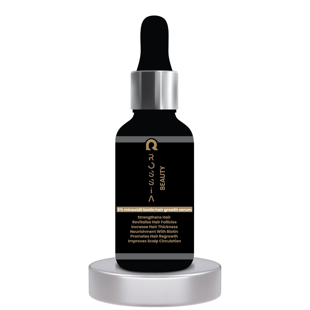 Rossia Beauty 5% minoxidil & biotin hair growth serum 30ml