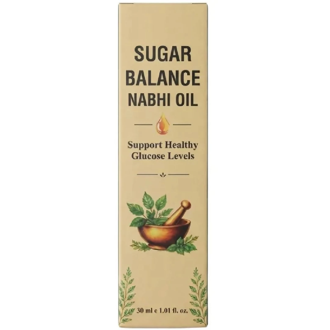 Sugar Balance Nabhi Oil Herbal Belly Button Massage Oil Ayurvedic Inspired Navel Care Oil 30ml