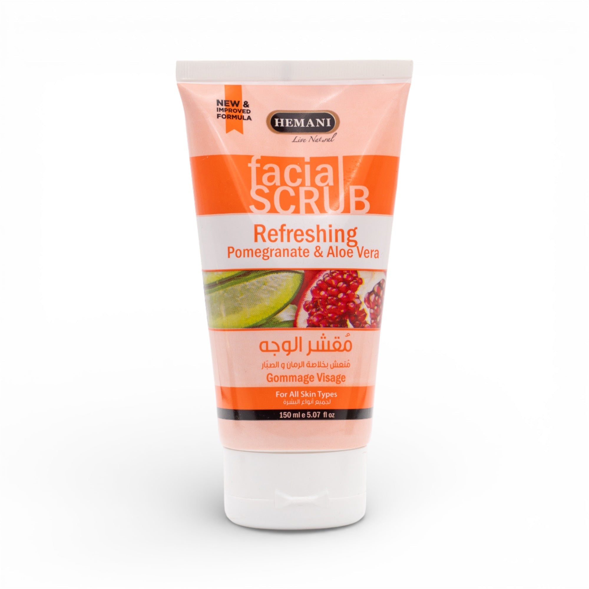 Refreshing Facial Scrub with Pomegranate and Aloe Vera 150ml