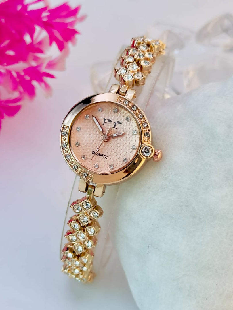 FT Crystal Bracelet Watch for Women