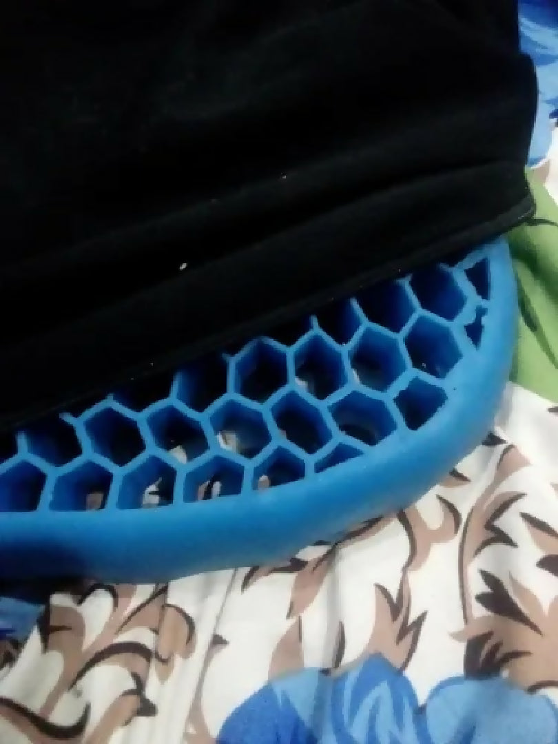 Without Cloth - Egg Seater - Gel Seat Cushion - Support Cushion - Breathable Honeycomb Design For Chair Car Office - Best Design to Absorb Pressure on Driver Seat - Office Seat - House Seat