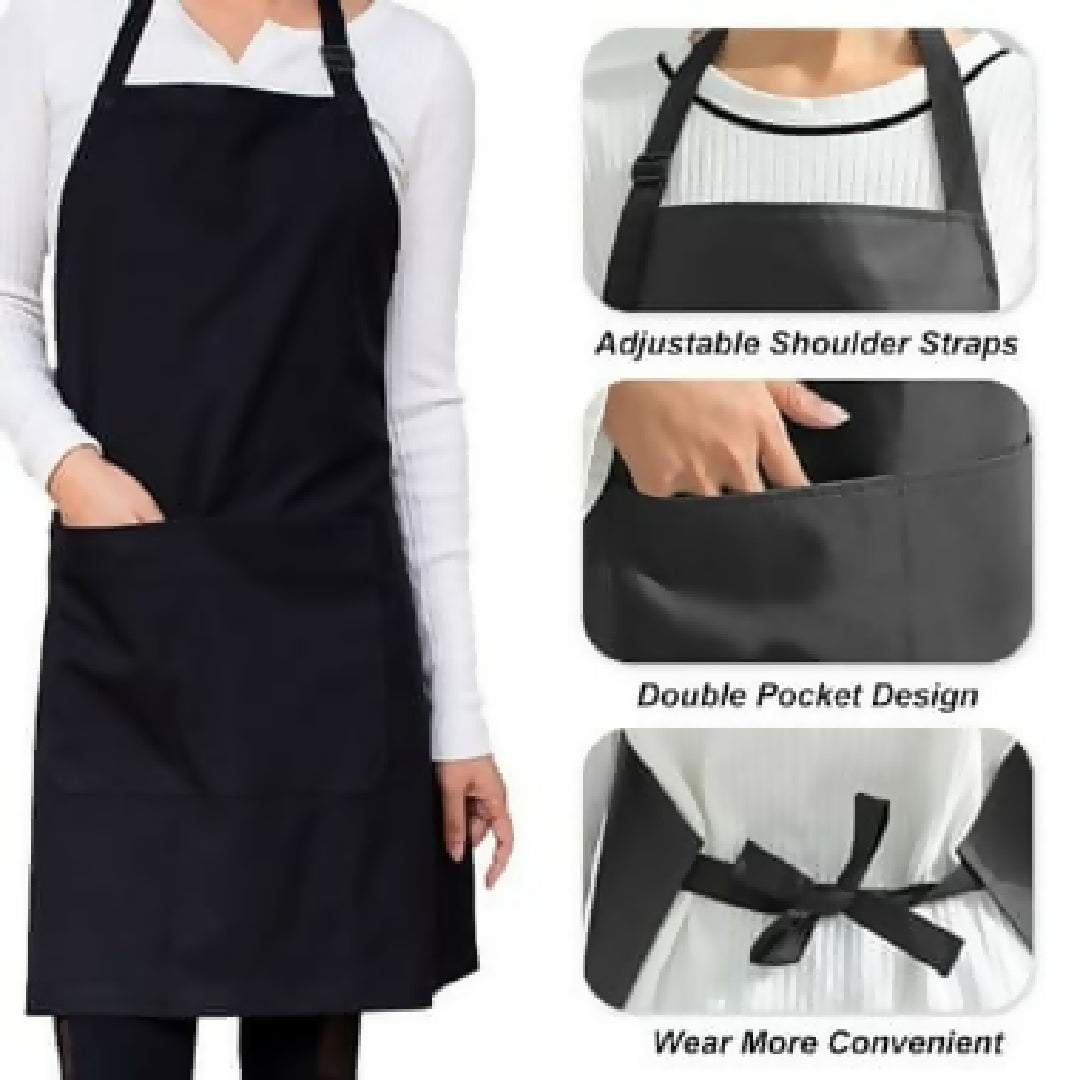 Waterproof Kitchen Apron With Two Pocket Kitchen Cooks Wear