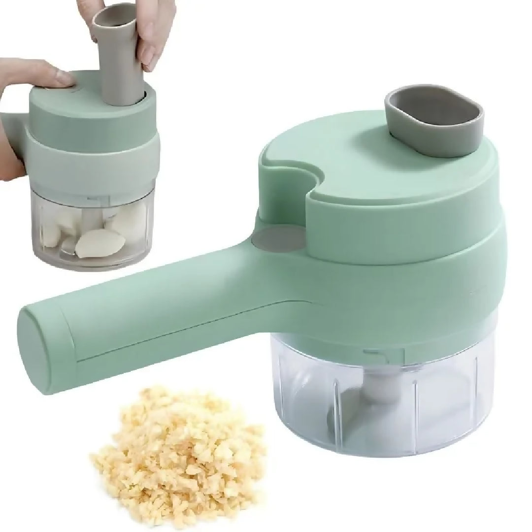 Electric Food Chopper and Vegetable Cutter Multifunctional USB Rechargeable Food Processor Chopping Slicing Grating and Grinding