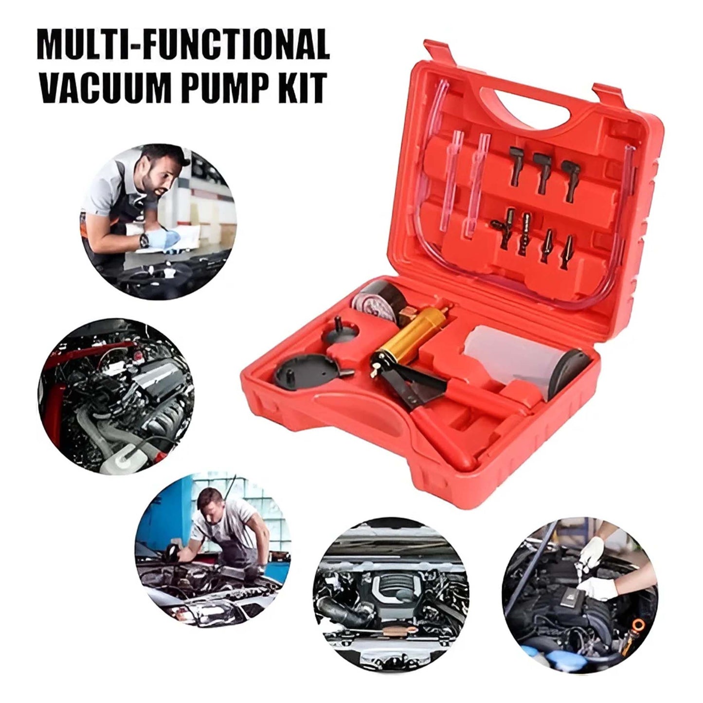 Brake Bleeding Kit for Automobile Workshop