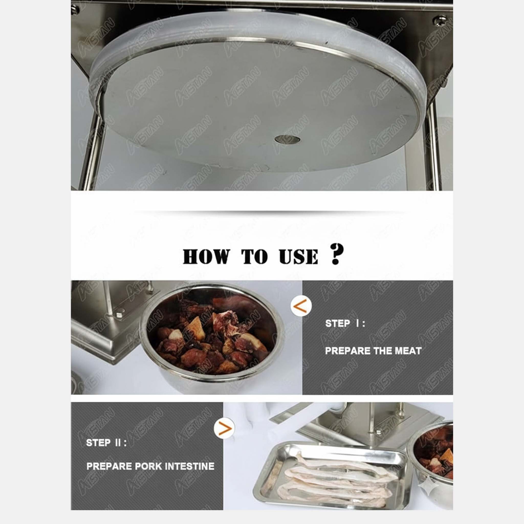 Sausage Stuffer  Manual Meat Filler Machine for Homemade Sausages