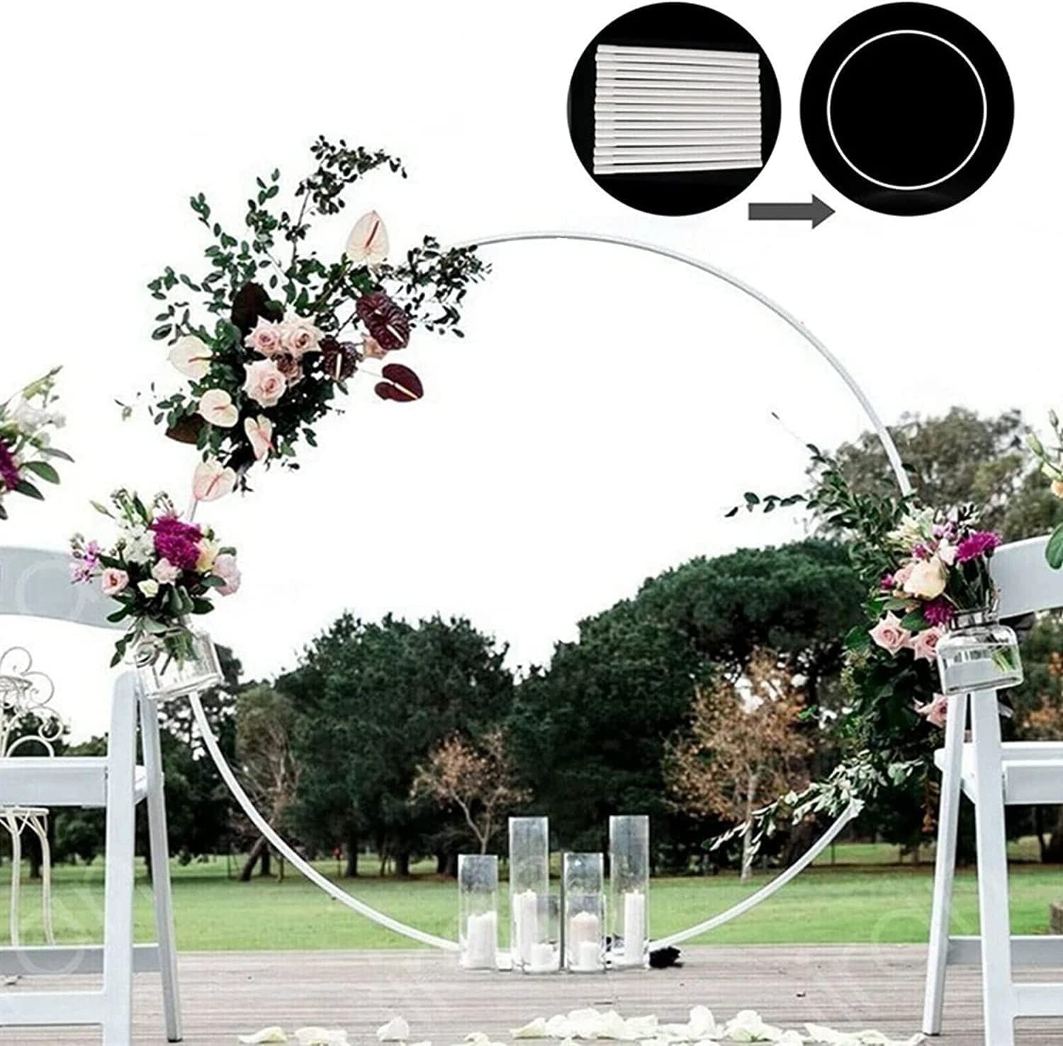 Round Column Balloon Arch