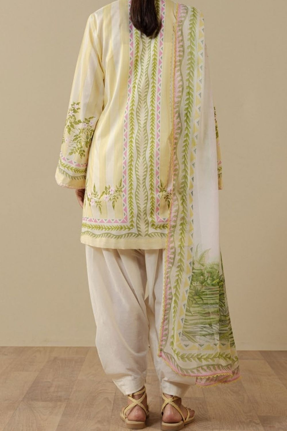 Zara Shahjahan 3 Pc Unstitched  Printed Lawn Suit Nerine-1B