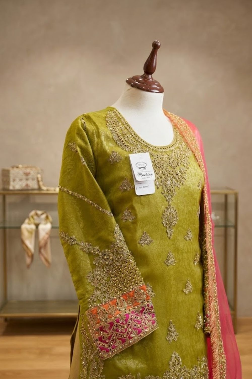 Rang-e-Mehndi Bridal Wear by MCS Unstitched Handmade Organza Mehndi Wear Collection